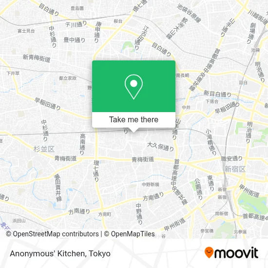 Anonymous' Kitchen map