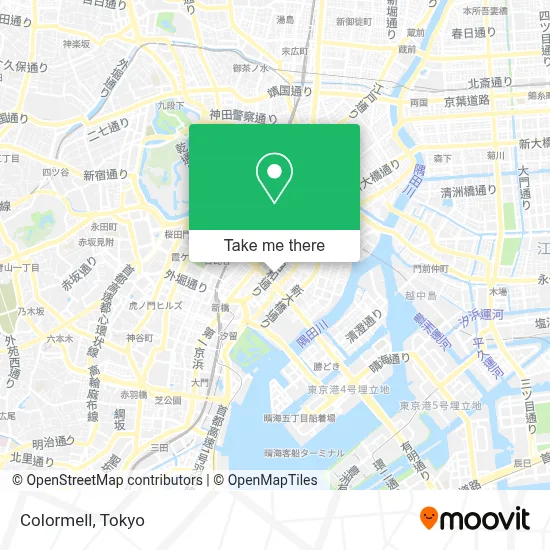 Colormell map