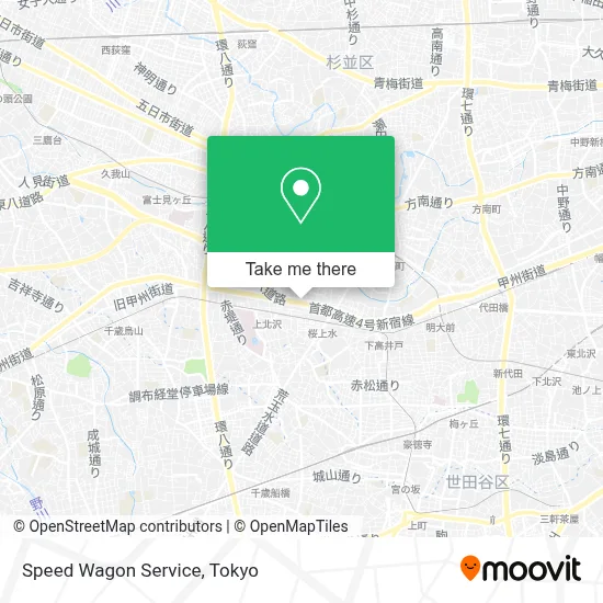 Speed Wagon Service map