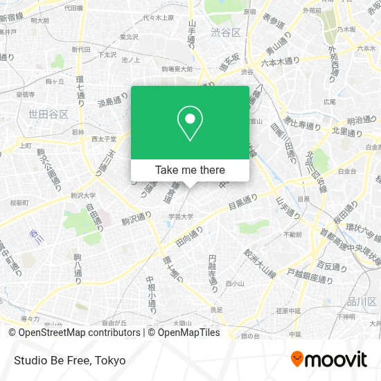 Studio Be Free map