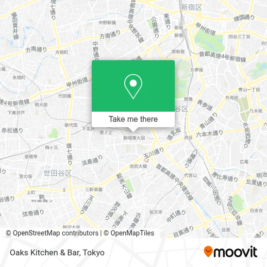 Oaks Kitchen & Bar map