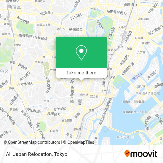 All Japan Relocation map