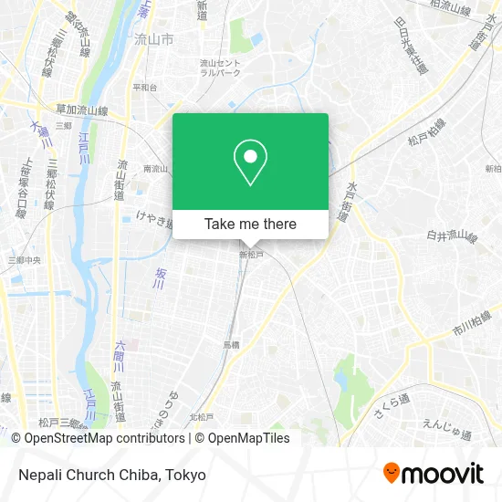 Nepali Church Chiba map