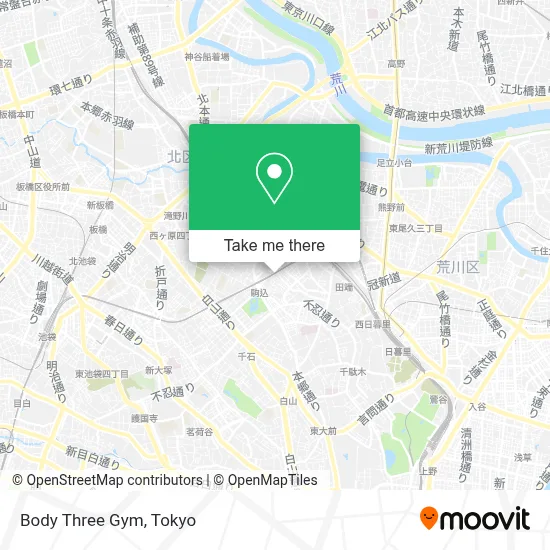 Body Three Gym map