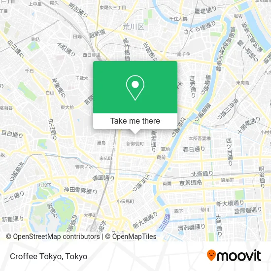 Croffee Tokyo map