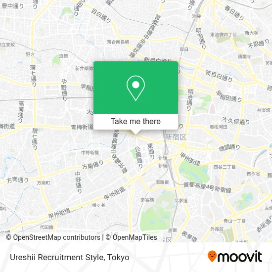 Ureshii Recruitment Style map