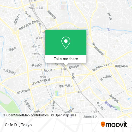 Cafe D+ map