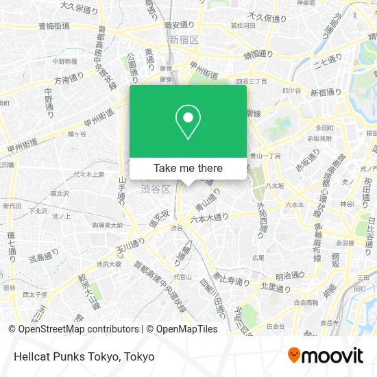 Hellcat Punks Tokyo map