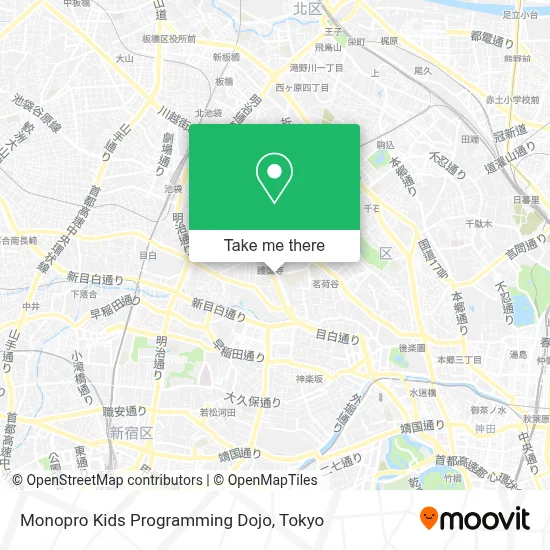 Monopro Kids Programming Dojo map