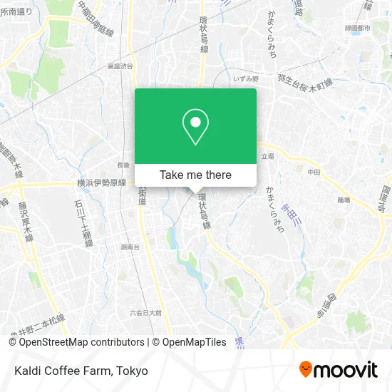 Kaldi Coffee Farm map