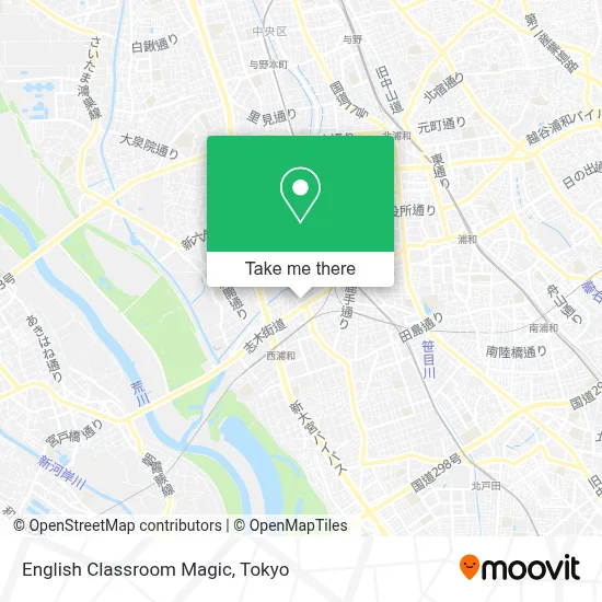 English Classroom Magic map