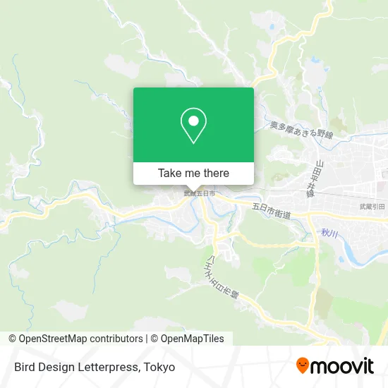 Bird Design Letterpress map