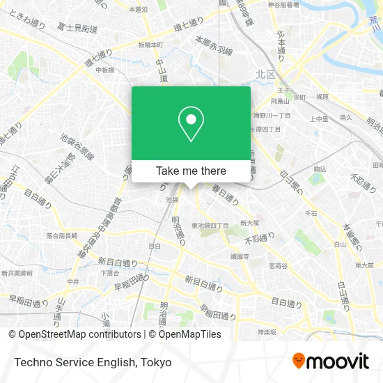 Techno Service English map