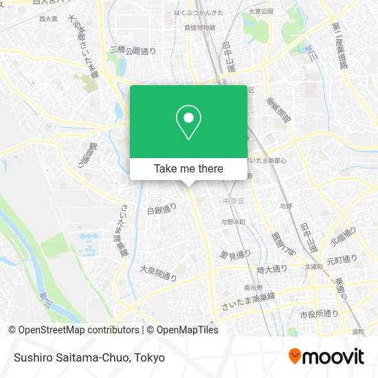 Sushiro Saitama-Chuo map