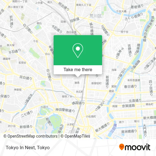 Tokyo In Next map