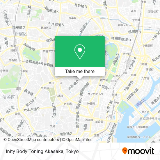 Inity Body Toning Akasaka map