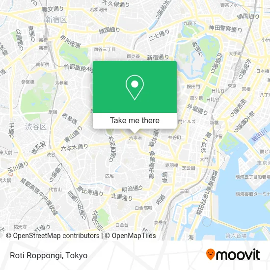 Roti Roppongi map