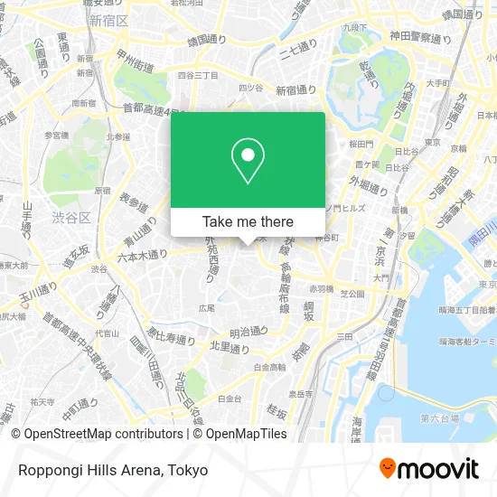 Roppongi Hills Arena map