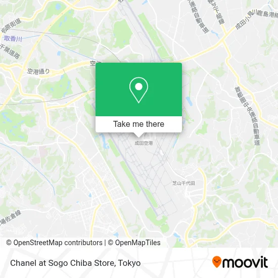 Chanel at Sogo Chiba Store map