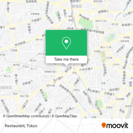 Restaurant map