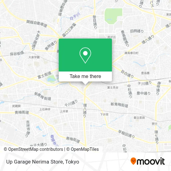 Up Garage Nerima Store map