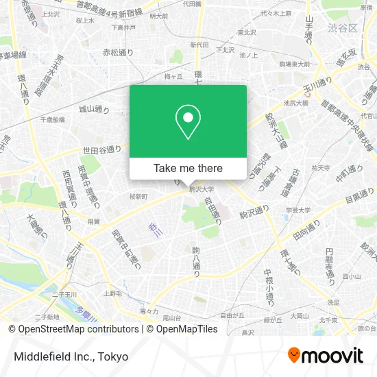 Middlefield Inc. map