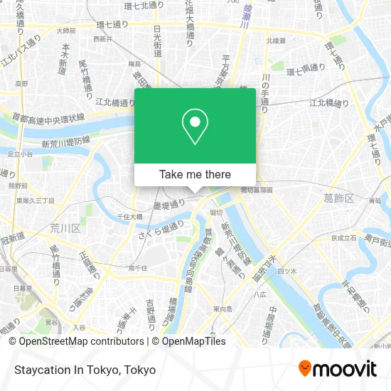 Staycation In Tokyo map