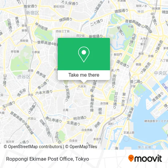 Roppongi Ekimae Post Office map