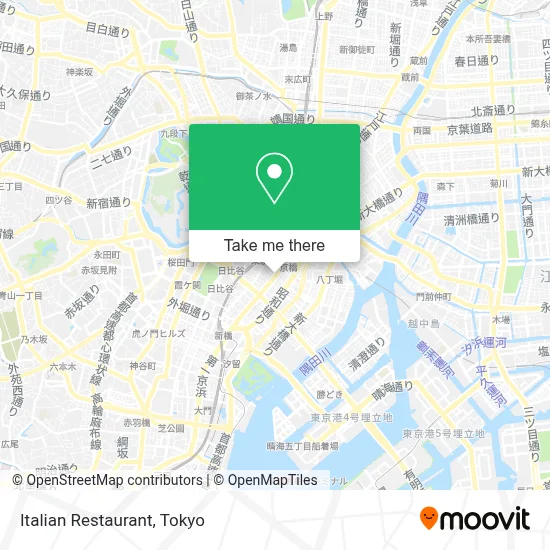 Italian Restaurant map