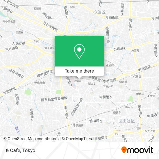 & Cafe map