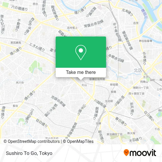 Sushiro To Go map