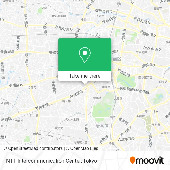 NTT Intercommunication Center map