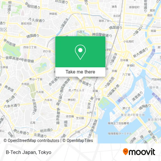 B-Tech Japan map