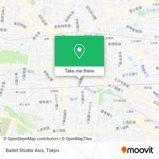 Ballet Studio Axis map
