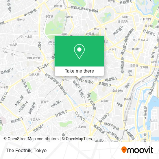 The Footnik map