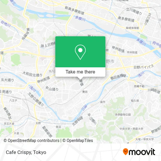 Cafe Crispy map