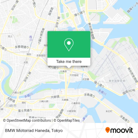 BMW Motorrad Haneda map