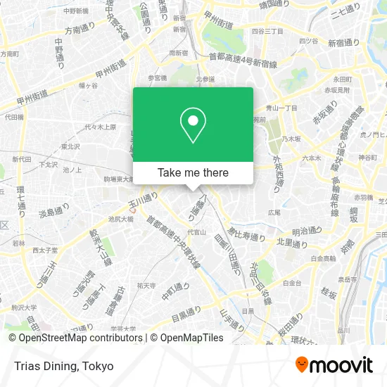 Trias Dining map