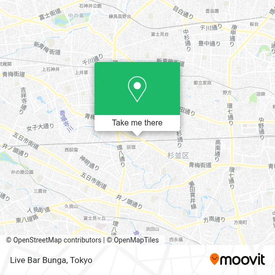 Live Bar Bunga map