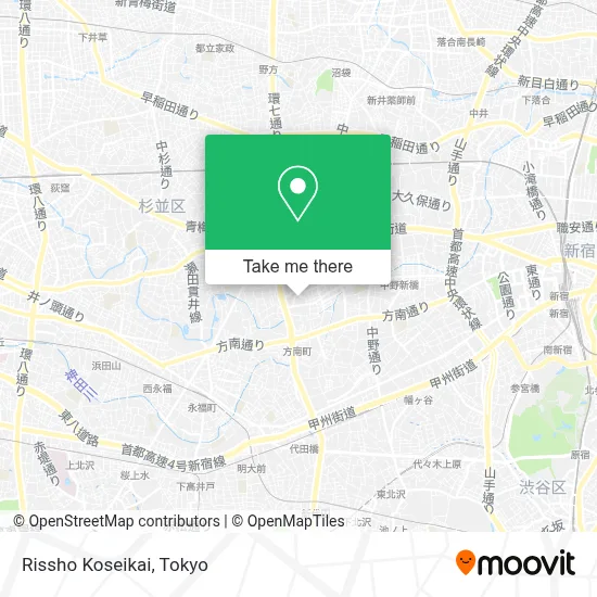 Rissho Koseikai map