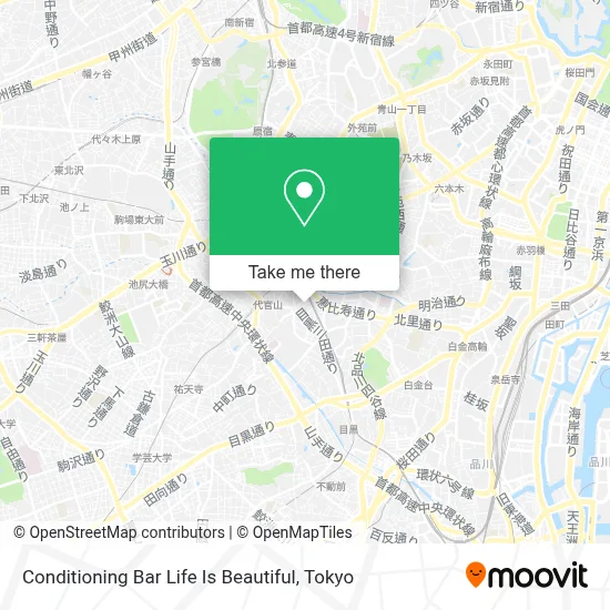 Conditioning Bar Life Is Beautiful map