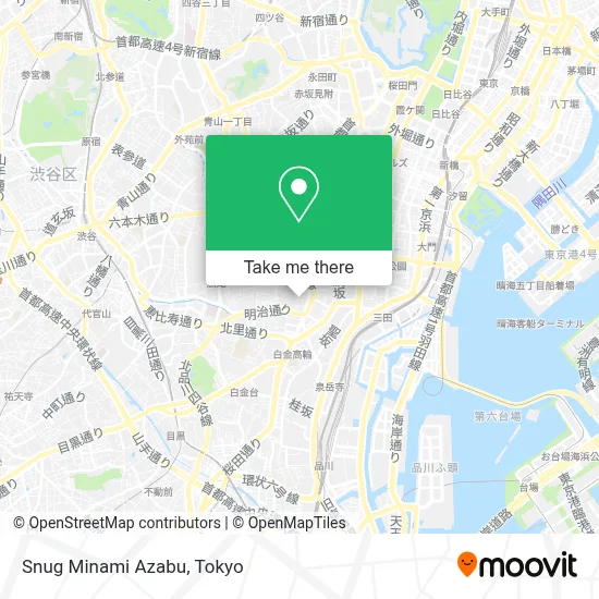 Snug Minami Azabu map
