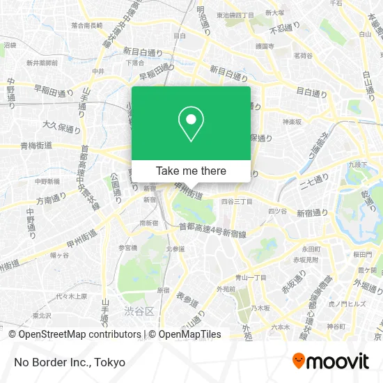 No Border Inc. map