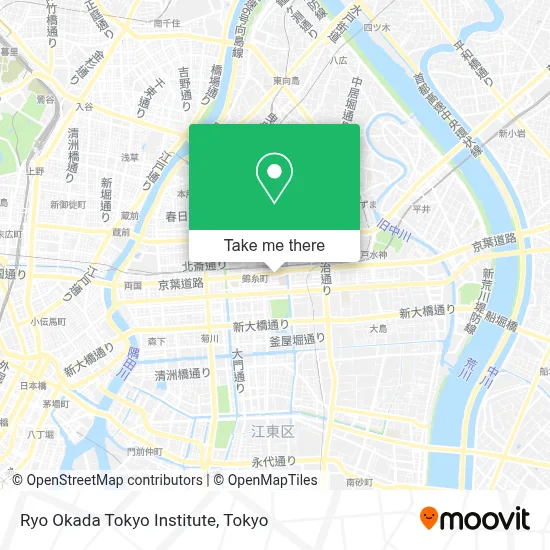 Ryo Okada Tokyo Institute map