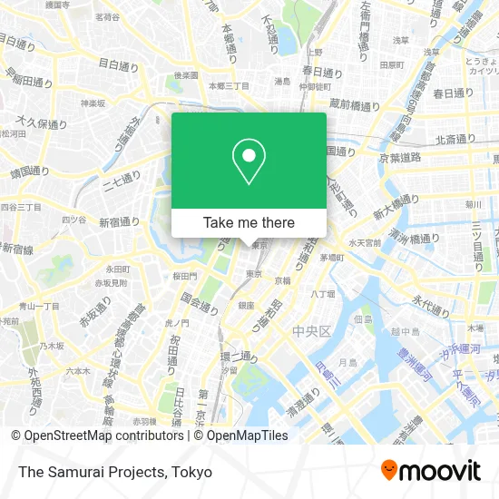 The Samurai Projects map