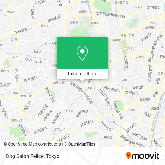Dog Salon Felice map