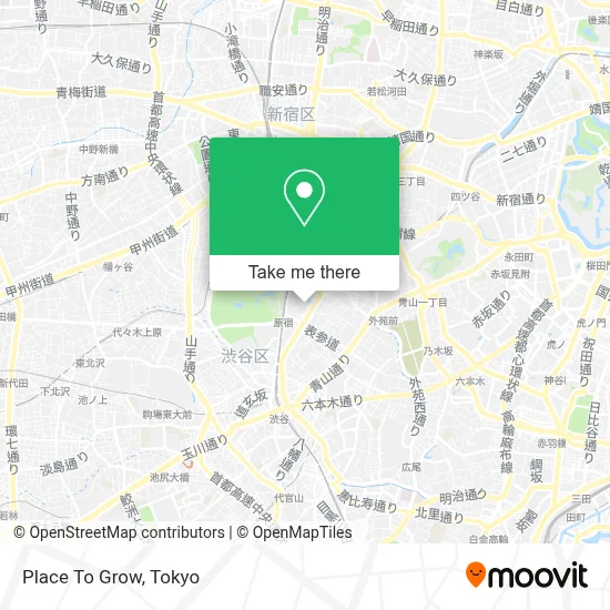 Place To Grow map