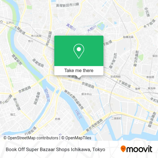 Book Off Super Bazaar Shops Ichikawa map