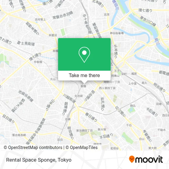 Rental Space Sponge map