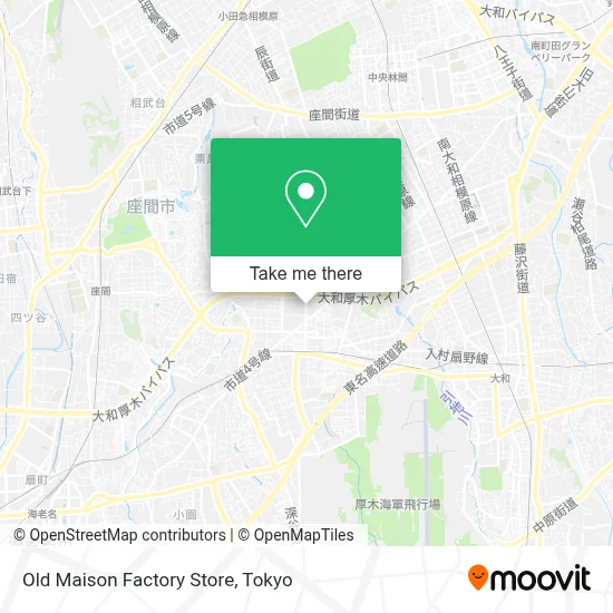Old Maison Factory Store map